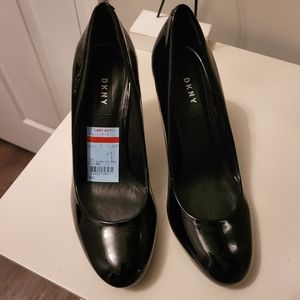 DKNY Patent Leather Black Pumps